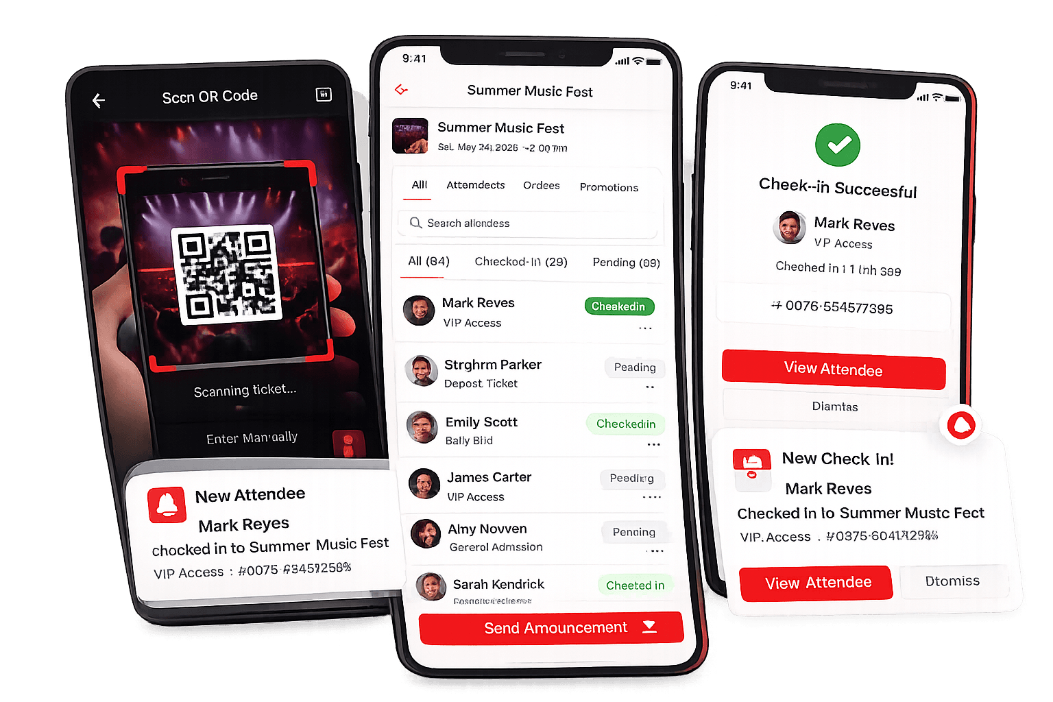 Manage Check-Ins & Attendees